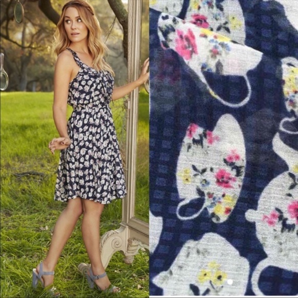 Lauren Conrad x Disney dress tea party Alice pattern